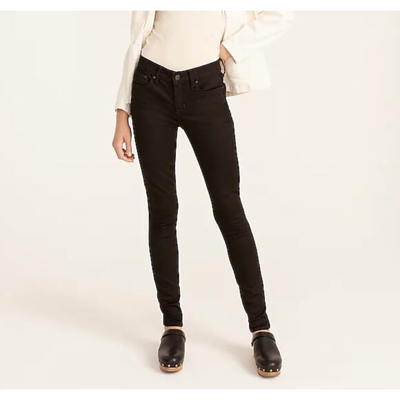 J. Crew Black Jeans Womens 24 Stretchy Toothpick Skinny Leg Capsule Minimalist - Picture 1 of 8